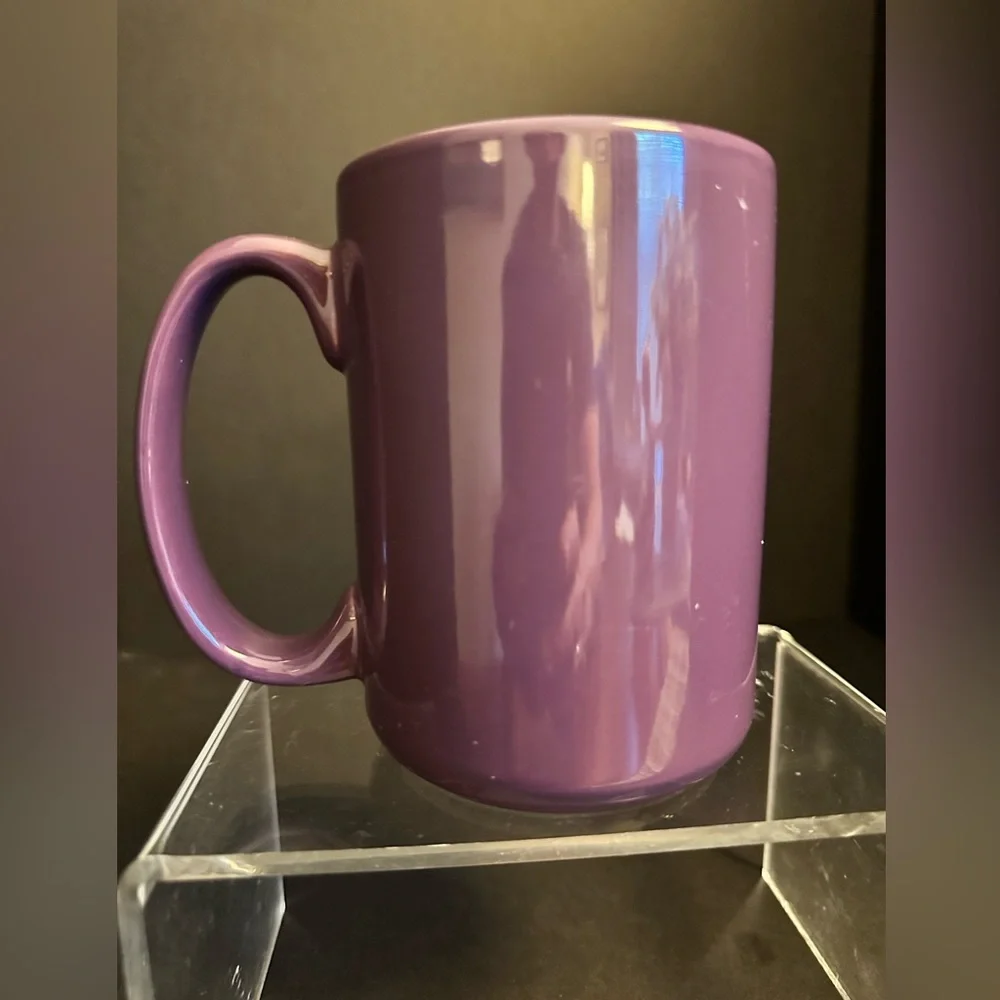 NCAA - CLEMSON TIGERS paw metal enamel logo coffee mug Orange and purple new